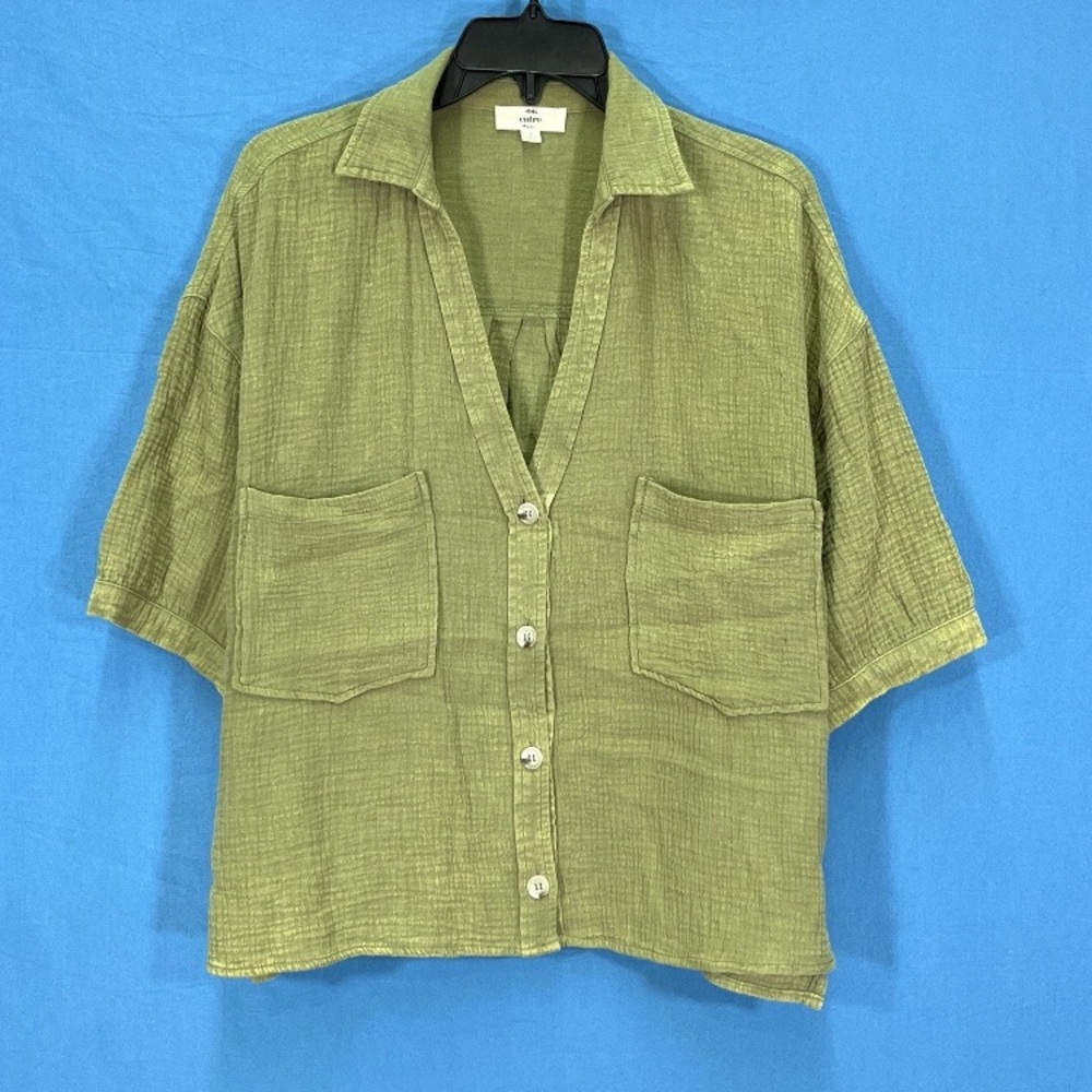 Entro Green Collar Blouse
